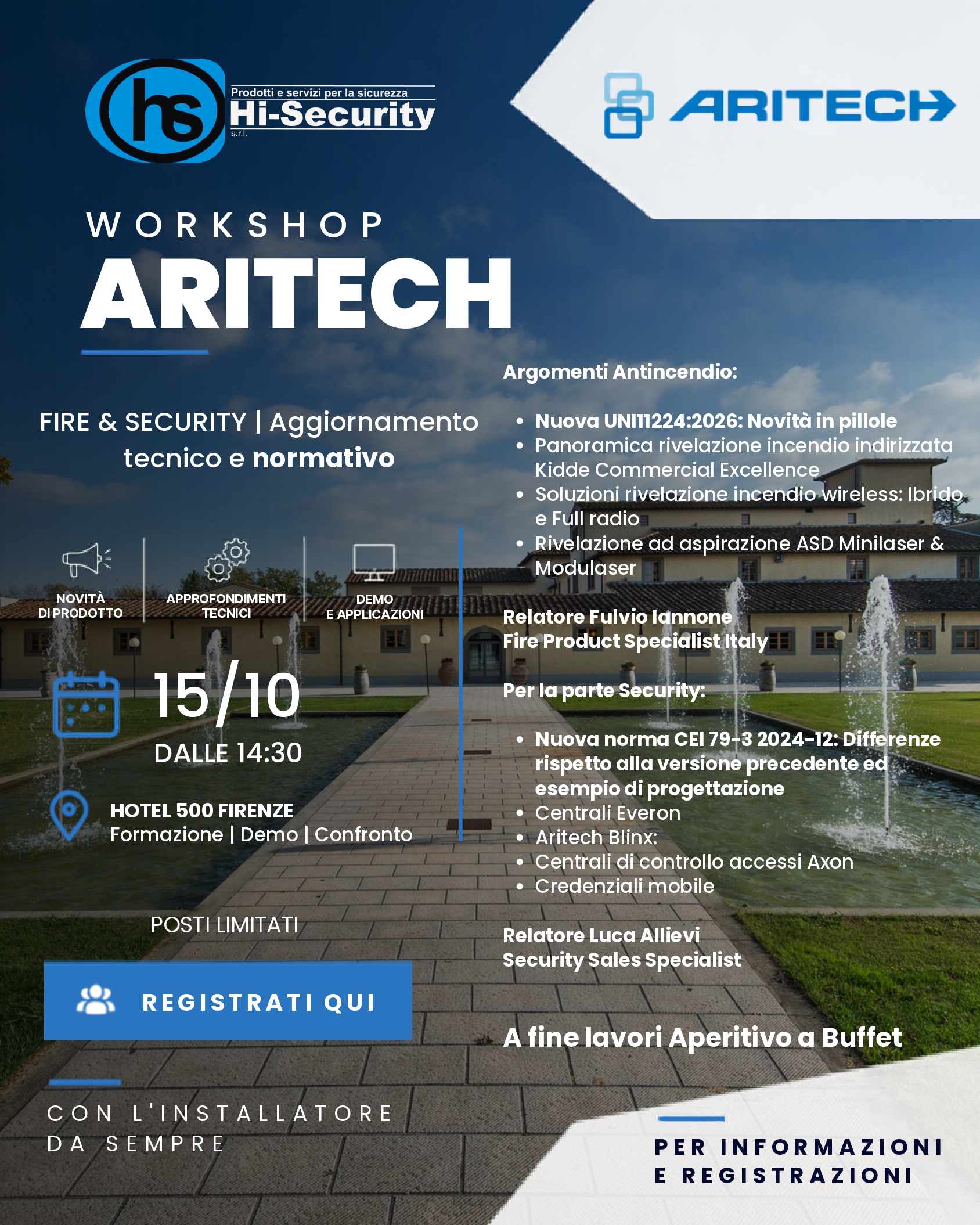 Evento Aritech 15/10